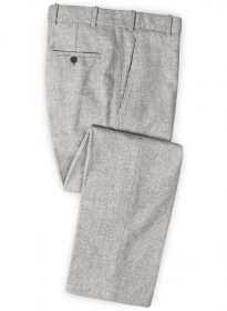 Vintage Rope Weave Light Gray Tweed Pants