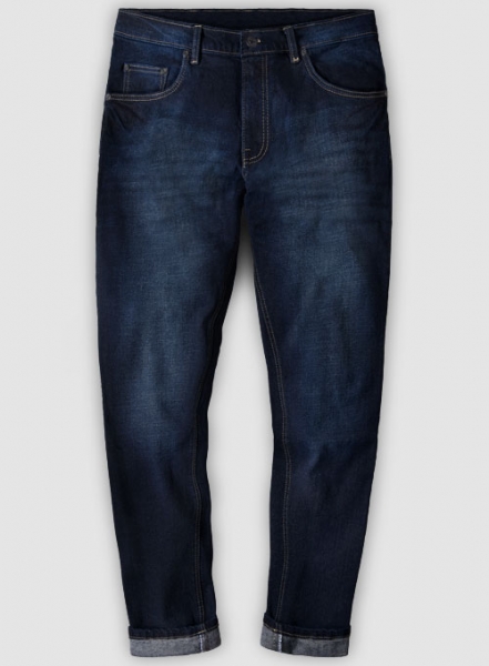 Marina Blue Stretch Hard Wash Whisker Jeans