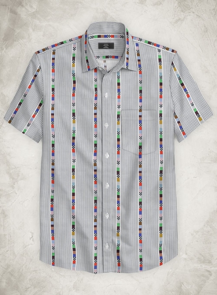 Italian Cotton Ararna Shirt - Half Sleeves