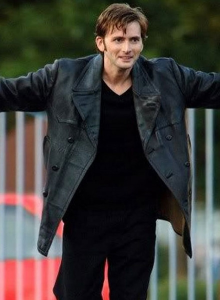 David Tennant Doctor Who Leather Trench Coat