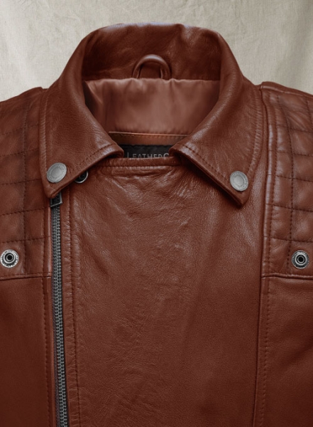 Ironwood Tan Biker Leather Jacket