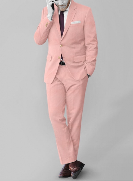 Napolean Runway Pink Wool Suit