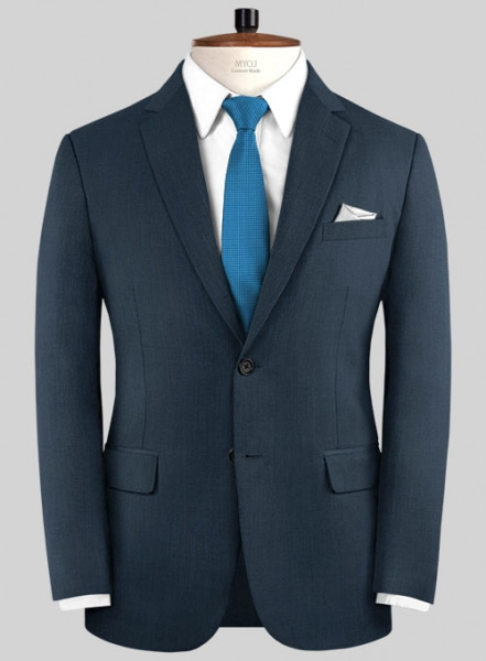 Napolean Flat Blue Wool Jacket