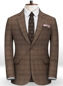 Saga Brown Feather Tweed Jacket