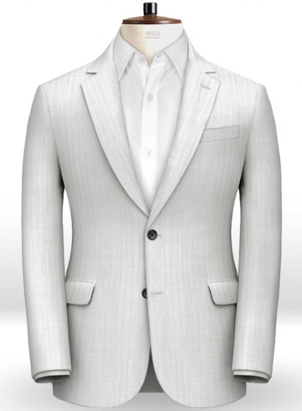 Italian White Prince Linen Jacket