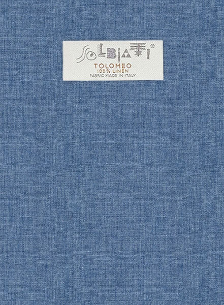 Solbiati Denim Light Blue Linen Pants