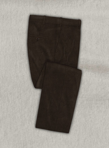 Coffee Brown Stretch Corduroy Suit