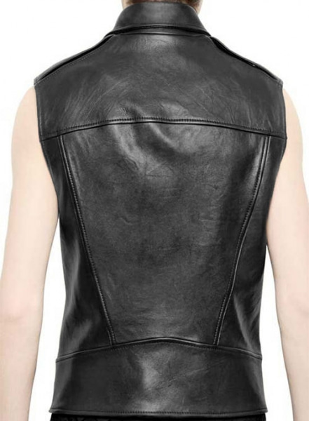 Leather Biker Vest # 317