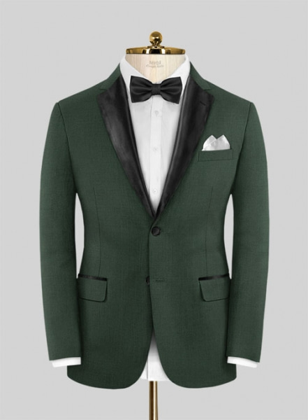 Napolean Green Wool Tuxedo Jacket