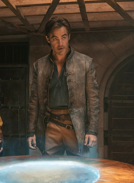 Chris Pine Dungeons and Dragons Leather Jacket