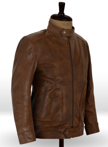 Spanish Brown Ryan Reynolds Blade Trinity Leather Jacket