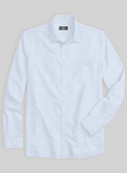 Giza Light Blue Cotton Shirt- Full Sleeves