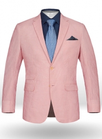 Roman Light Pink Linen Jacket