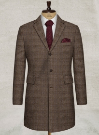 Bietro Checks Tweed Overcoat