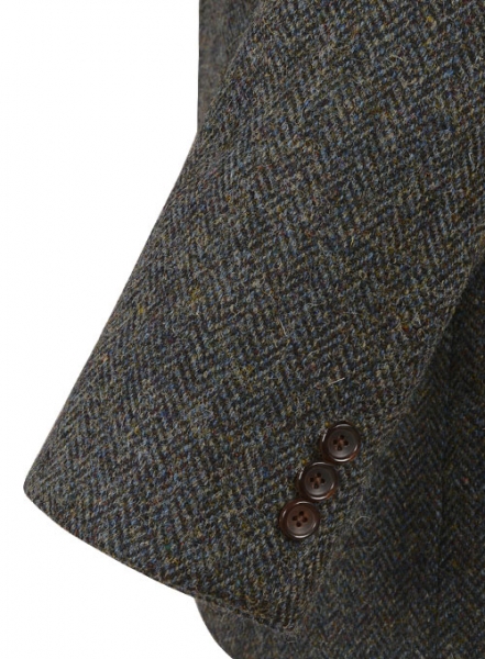 Harris Tweed Ridge Blue Herringbone Suit