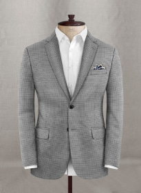 Napolean Mini Houndstooth White Wool Jacket