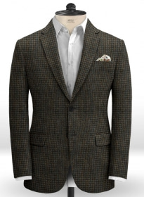 Harris Tweed Houndstooth Isle Rust Jacket