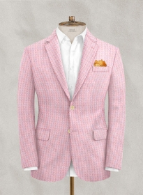Solbiati Gingham Pink Seersucker Jacket