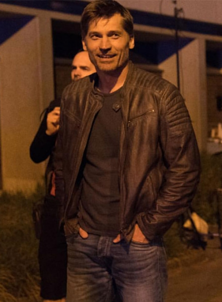 Nikolaj Coster-Waldau Domino Leather Jacket