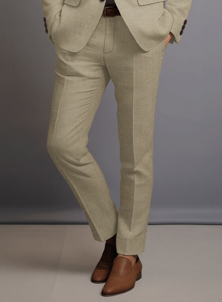 Maple Khaki Pure Linen Suit