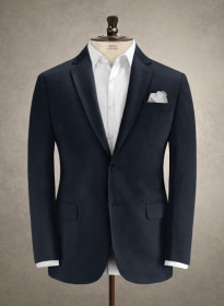 Caccioppoli Cotton Gabardine Navy Blue Jacket