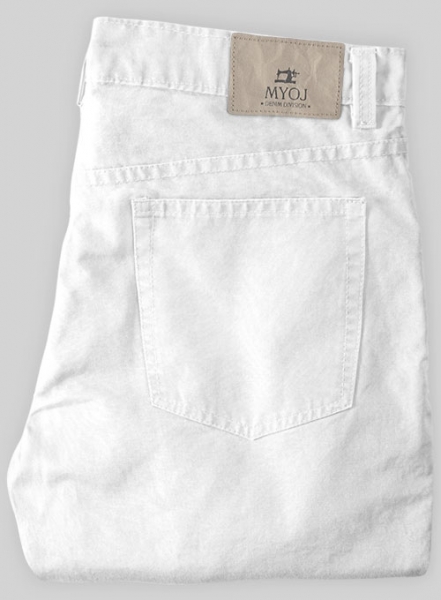 Heavy White Chino Jeans