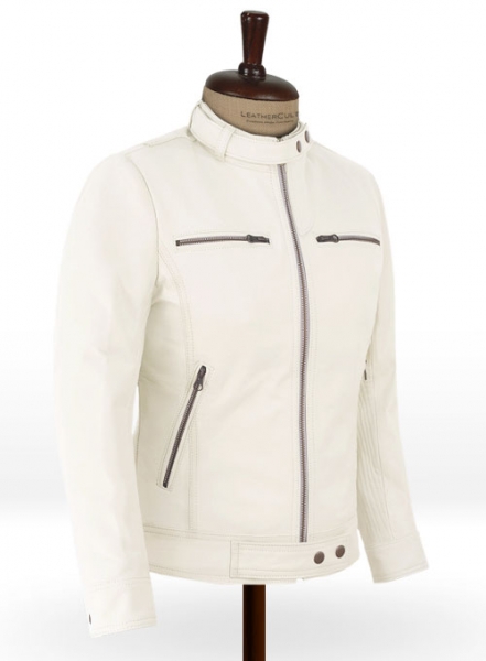 Off White Leather Aviator Jacket – Jane & Tash Bespoke