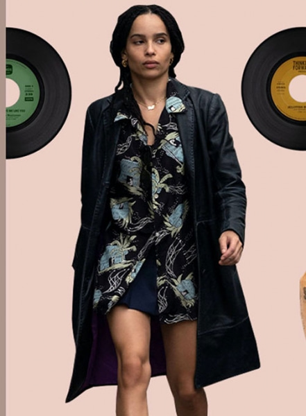 Zoe Kravitz Leather Long Coat