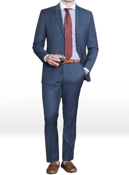 Napolean Dino Blue Wool Suit