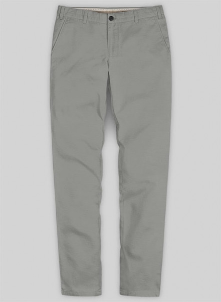 Dark Gray Stretch Chino Pants