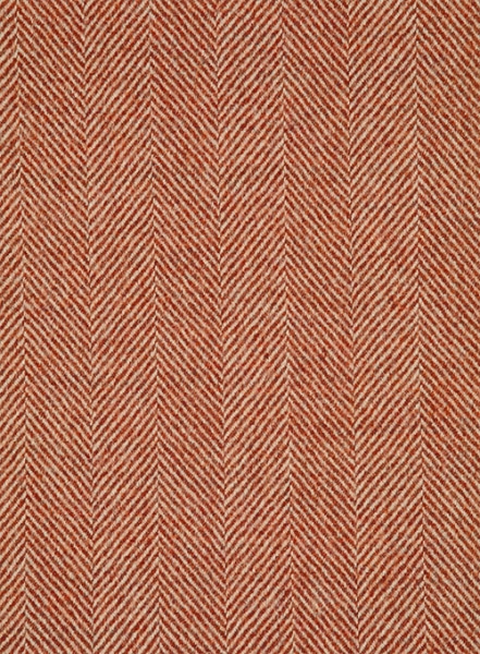 Italian Wide Herringbone Sea Orange Tweed Jacket