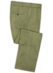 Scabal Fern Green Wool Pants