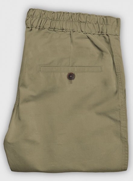 Lounge Style Summer Weight Stone Khaki Chinos