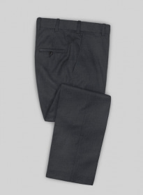 Scabal Lead Gray Wool Pants