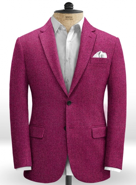 Melange Bubble Pink Tweed Suit