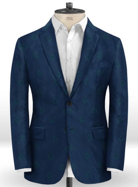 Lion Prussian Blue Wool Suit