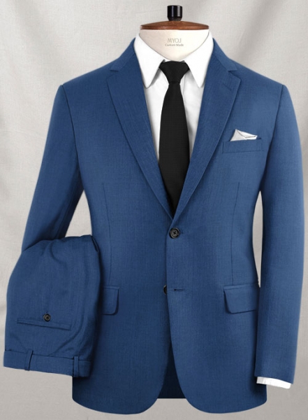 Napolean York Blue Wool Suit