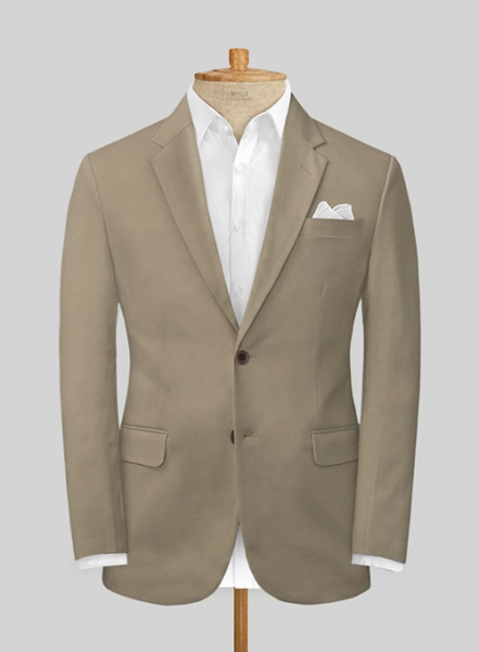 Stretch Summer Khaki Chino Suit