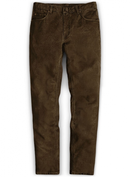 Dark Brown Corduroy Jeans