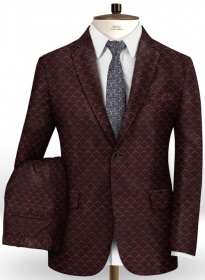 Ziata Dark Wine Wool Suit