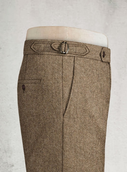 Irish Brown Herringbone Highland Tweed Trousers : Made To Measure Custom  Jeans For Men & Women, MakeYourOwnJeans®