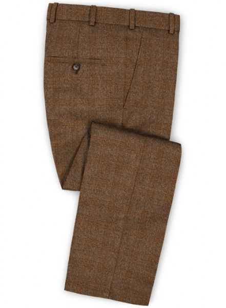 Saga Rust Feather Tweed Suit