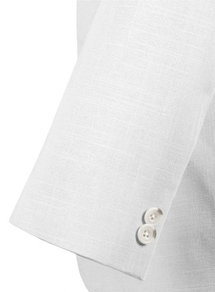 Tropical White Linen Suit