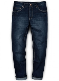 Victor Blue Hard Wash Whisker Stretch Jeans