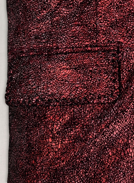 Twilight Red Medieval Leather Blazer