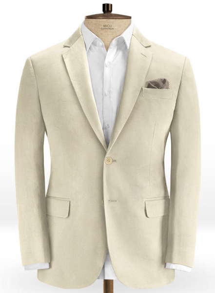 Mid Khaki Fine Twill Jacket