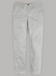 Light Gray Stretch Chino Pants