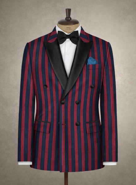 Percy Stripes Wool Tuxedo Jacket
