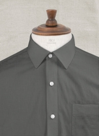 Graphite Stretch Poplene Shirt