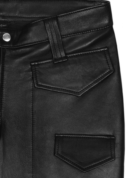 Ryder Leather Biker Jeans